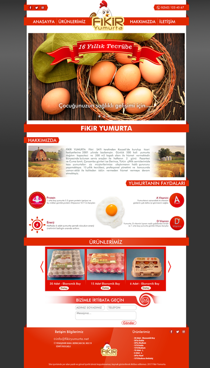 Tasarlayan ΛTLΛS™-YUMURTA FİRMAMIZA WEB TASARIM
