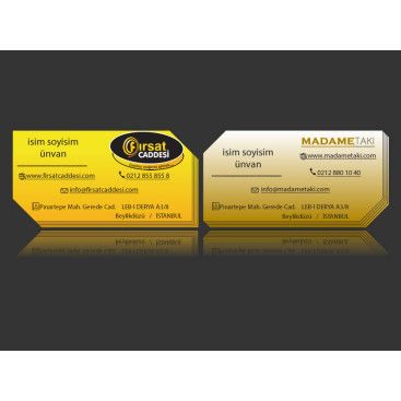 2 Marka Tek Kartvizit yarışmasına tasarımcı Technozede tarafından sunulan  tasarım 