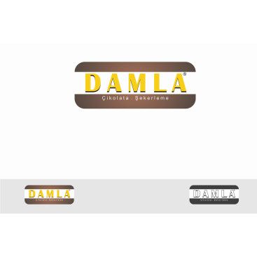 DAMLA Çikolata ve Şekerleme logo tasarım yarışmasına tasarımcı Ou Creative  tarafından sunulan  tasarım 