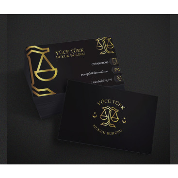 avukatlık ofisine logo ve kart tasarlama yarışmasına tasarımcı Designer Mert tarafından sunulan  tasarım 