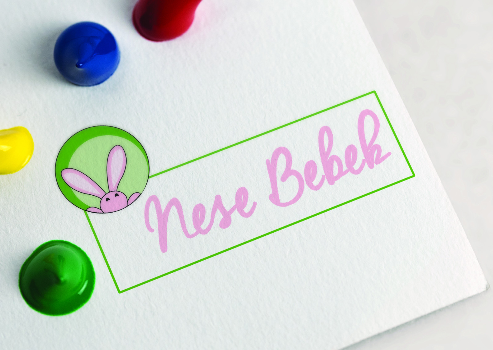 Tasarlayan Nil Çekerkeskin-NeşeBebek.com Logo Tasarımı 355x100 px