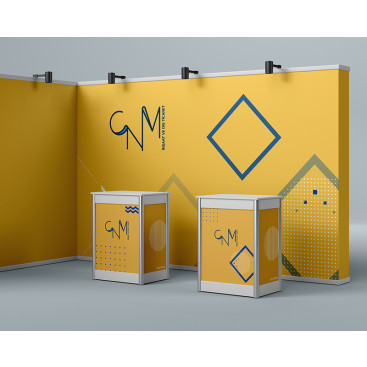 CNM inşaat ve dış ticaret logosu yarışmasına tasarımcı G. Designer tarafından sunulan  tasarım 