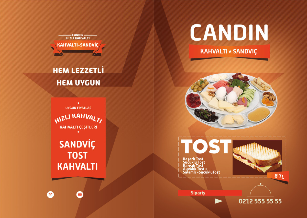 Tasarlayan Dyzyn-Yemek Menu Brosur