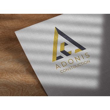 Adonis Construction Logo Tasarımı yarışmasına tasarımcı ozanurtekin tarafından sunulan  tasarım 