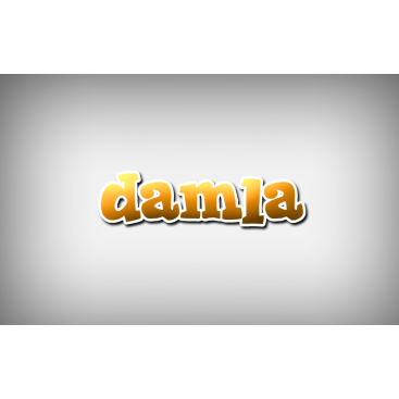 DAMLA Çikolata ve Şekerleme logo tasarım yarışmasına tasarımcı DirtyBlack tarafından sunulan  tasarım 