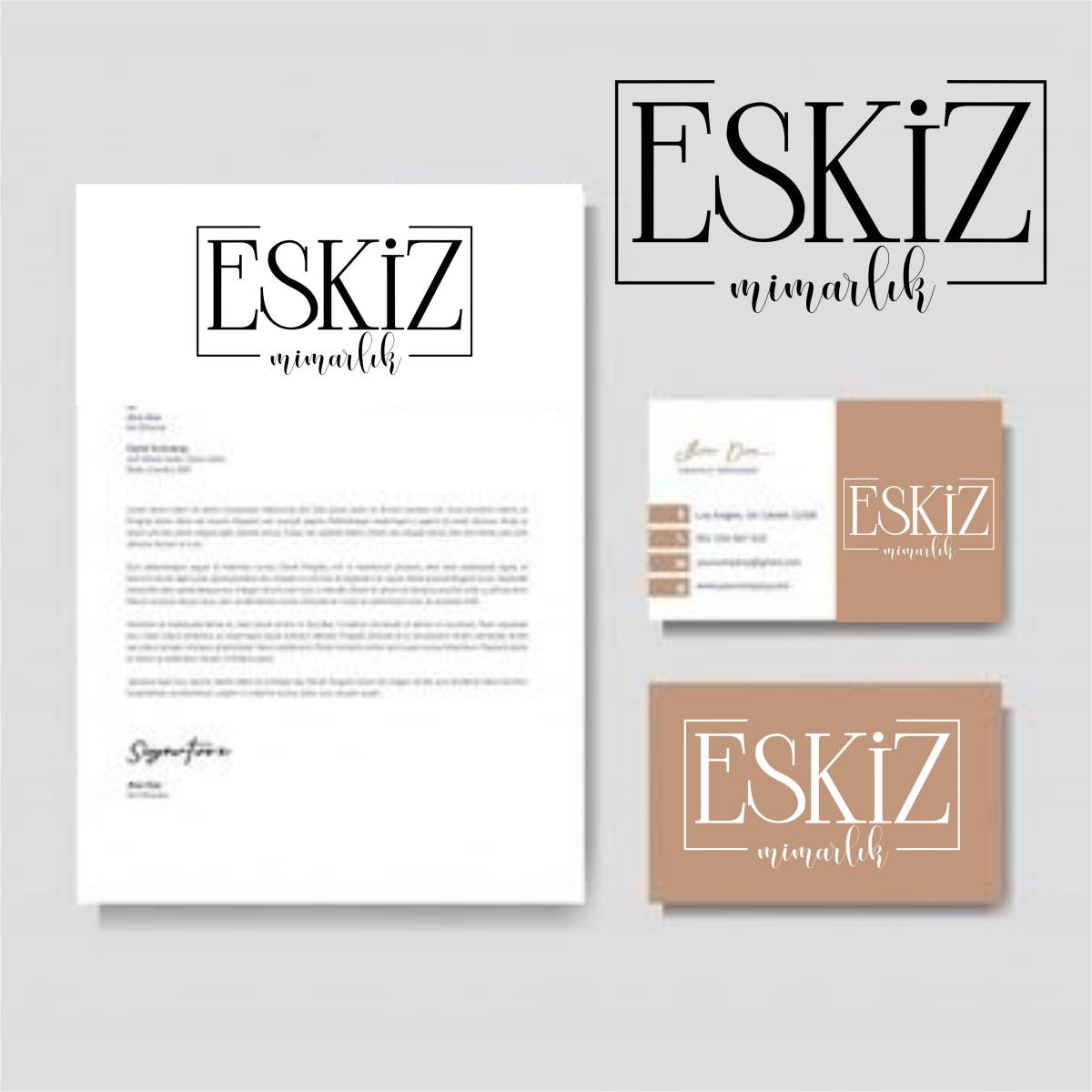 Tasarlayan Mrveakts-SADE VE ŞIK logo ve kartvizit