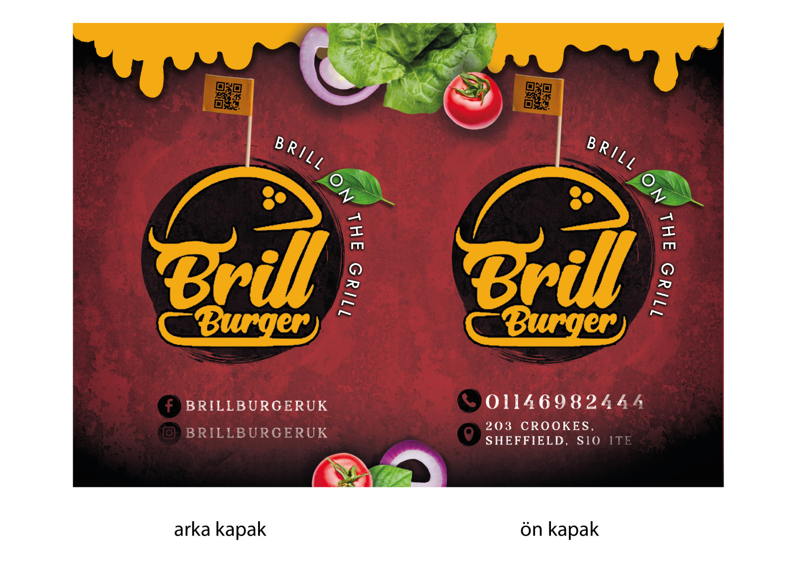 Tasarlayan dadazib-Burger Restoran Menu Tasarimi 
