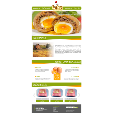 YUMURTA FİRMAMIZA WEB TASARIM yarışmasına tasarımcı Morbelium Grafik tarafından sunulan  tasarım 