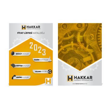 HAKKAR MAKİNA FİYAT LİSTESİ KAPAK SAYFA yarışmasına tasarımcı Underrated tarafından sunulan  tasarım 
