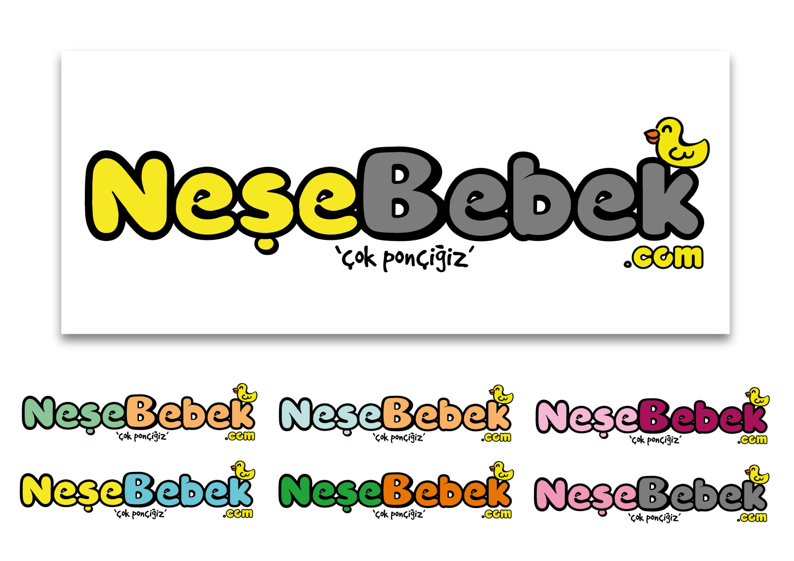 Tasarlayan E C K-NeşeBebek.com Logo Tasarımı 355x100 px
