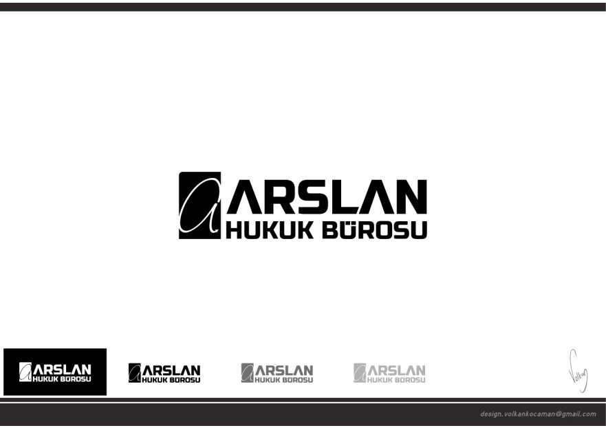 Hukuk Bürosu Logo Çalışması yarışmasına tasarımcı volkanKocaman tarafından sunulan  tasarım 