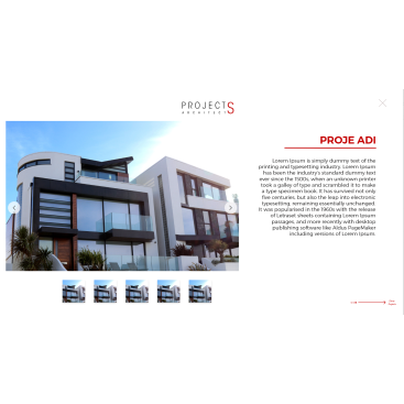 PROJECTS ARCHİTECTS - WEB TASARIM YARIŞ! yarışmasına tasarımcı piyon 〄 tarafından sunulan  tasarım 