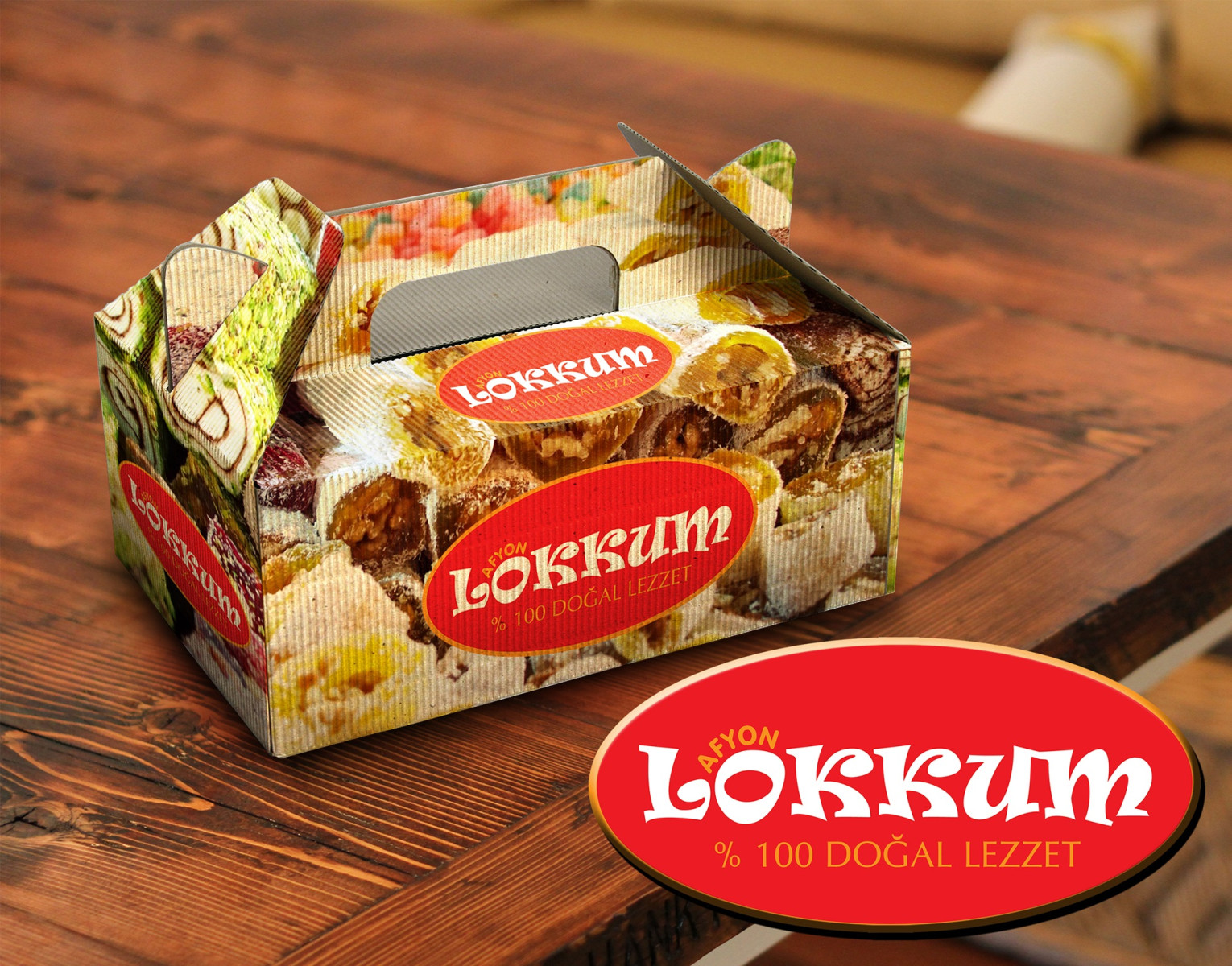 Tasarlayan mordizayn-''AFYON LOKKUM'' MARKAMIZI IŞILDATIN