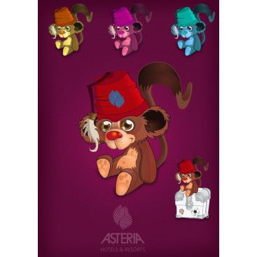 Otel Grubu için Maskot Tasarım Yarışması yarışmasına tasarımcı zinark tarafından sunulan  tasarım 