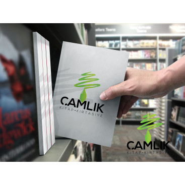 ÇAMLIK KİTAP-KIRTASİYE İÇİN LOGO TASARIM yarışmasına tasarımcı Ardakaya tarafından sunulan  tasarım 
