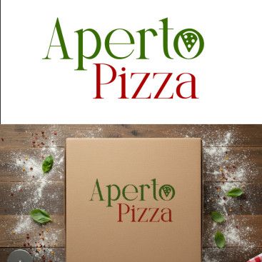 APERTO PİZZA LOGOSUNU ARIYOR yarışmasına tasarımcı Büşra Bahar tarafından sunulan  tasarım 