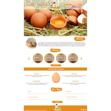 YUMURTA FİRMAMIZA WEB TASARIM yarışmasına tasarımcı piyon 〄 tarafından sunulan  tasarım 