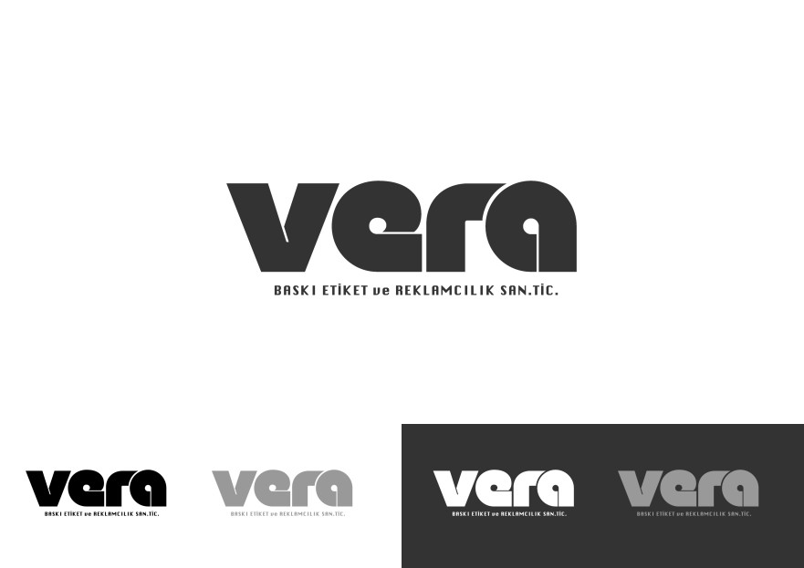 VERA BASKI ETİKET ve REKLAMCILIK SAN TİC yarışmasına tasarımcı küçükada tarafından sunulan  tasarım 