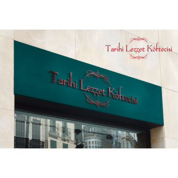 TARİHİ LEZZET KÖFTECİSİ yarışmasına tasarımcı merter tarafından sunulan  tasarım 