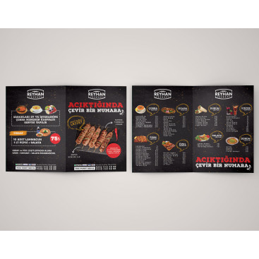 Broşür tasarımı yarışmasına tasarımcı Nureda_ tarafından sunulan  tasarım 