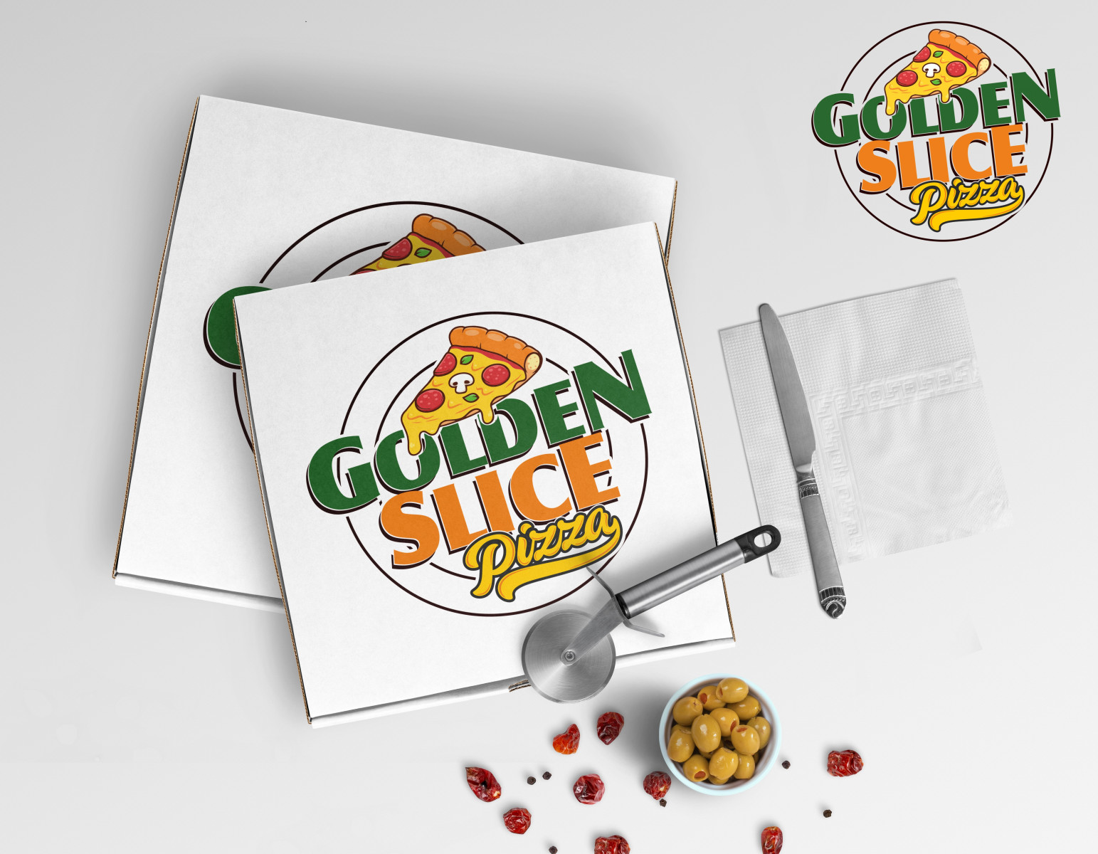 Tasarlayan grafiker mk-Yeni Pizza Restorantımız için Logo Tasarımı