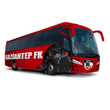 Gaziantep FK Takım Otobüsü Tasarımı yarışmasına tasarımcı ALFA™ tarafından sunulan  tasarım 