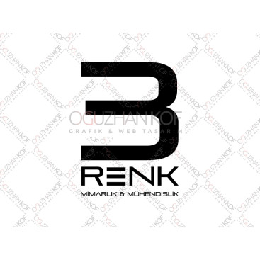 3 RENK MİMARLIK LOGO TASARIMI yarışmasına tasarımcı oguzhankof tarafından sunulan  tasarım 