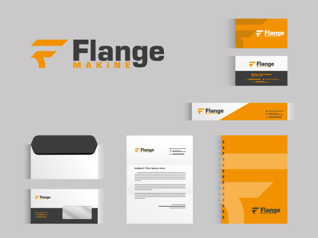 makine imalat sektöründe şirketimiz için logo ve kurumsal kimlik 