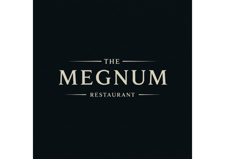The Megnum Restoranı İçin Logo Tasarım. yarışmasına tasarımcı Freelancetasarim tarafından sunulan  tasarım 