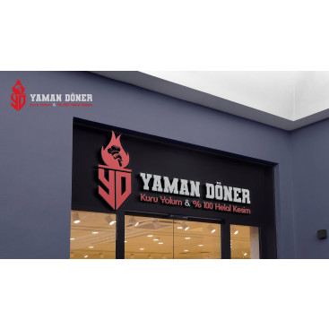 Kuru Yolum Helal Tavuk Döner Markası  yarışmasına tasarımcı myben design tarafından sunulan  tasarım 
