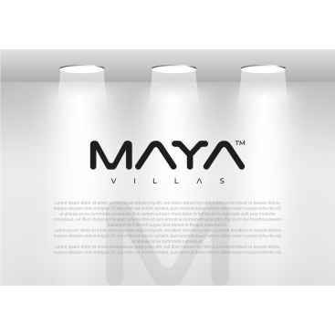 MAYA yazı karakteri ile bir inşaat proje yarışmasına tasarımcı MS™ tarafından sunulan  tasarım 