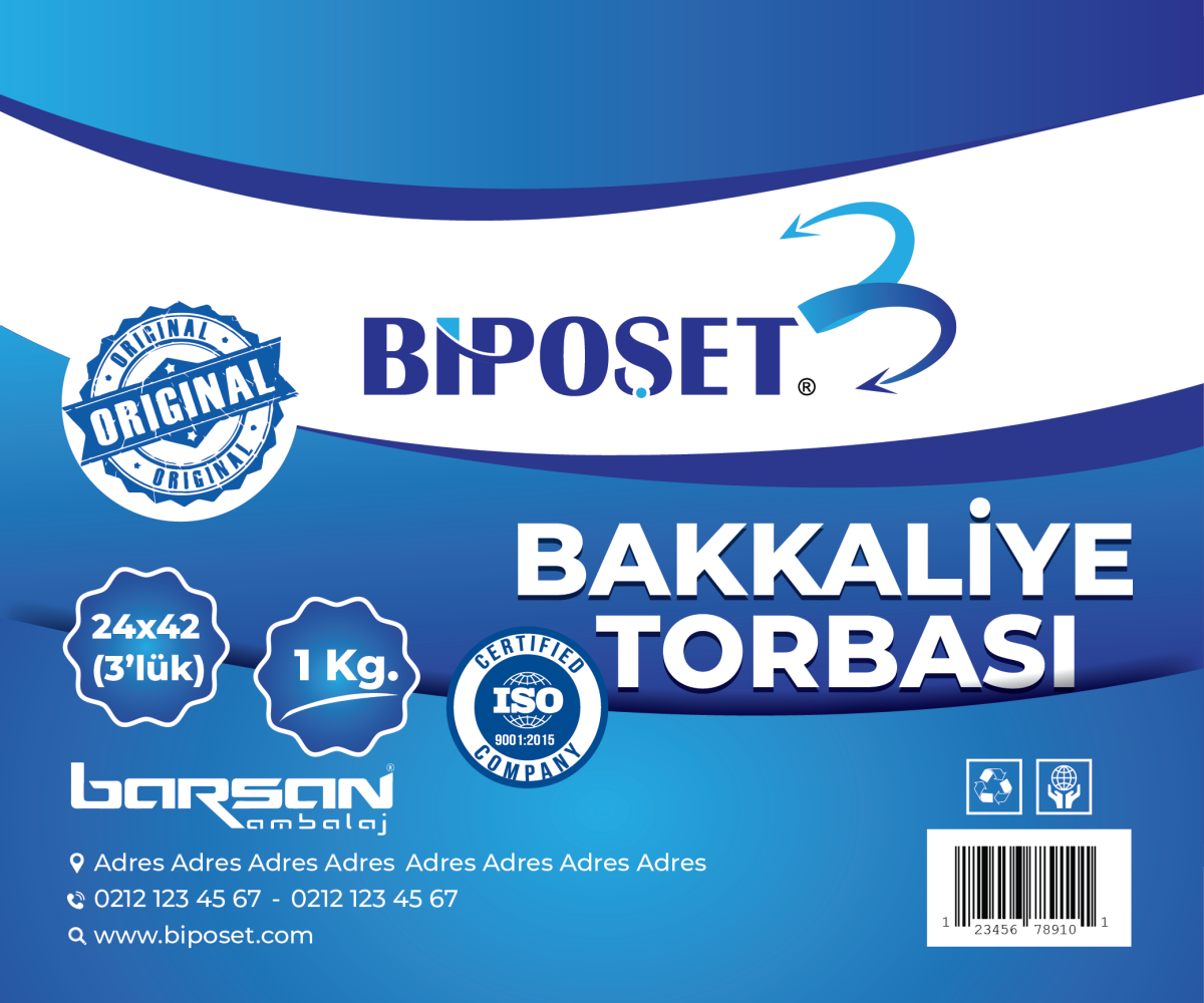 Tasarlayan Oguzhanyz-BAKKALİYE TORBASI  DIŞ AMBALAJ TASARIMI