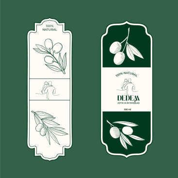 dedem zeytin ve zeytinyağlari için logo yarışmasına tasarımcı yaseminglr tarafından sunulan  tasarım 