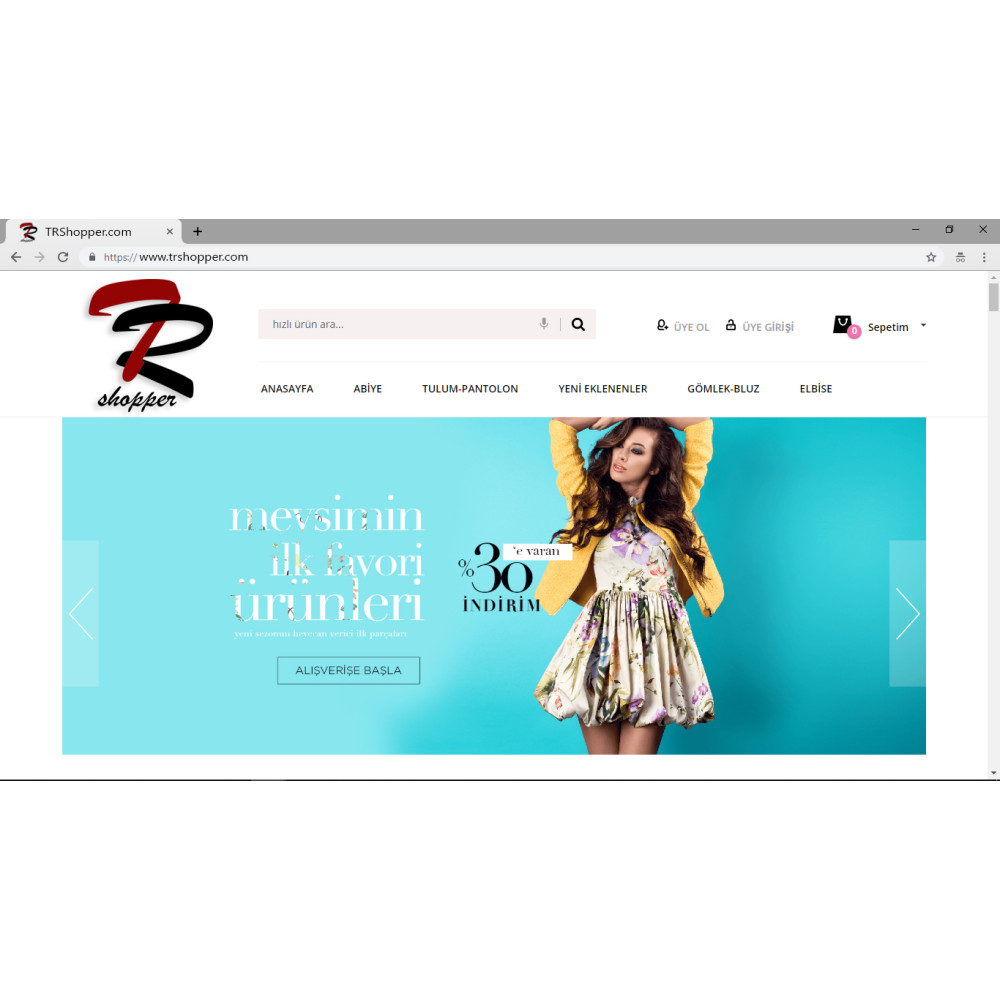 E-ticaret sitemiz için logo yarışmasına mebulart tarafından girilen tasarım