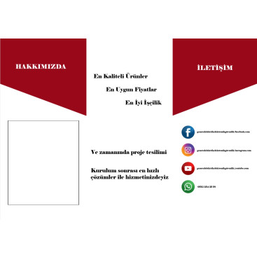 BİZ ANLATMADAN BİZİ ANLATABİLECEK BROŞÜR yarışmasına tasarımcı Ayselll tarafından sunulan  tasarım 