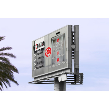 Ana yol kenarlarına tabela tasarımı yarışmasına tasarımcı mr.spongegun tarafından sunulan  tasarım 