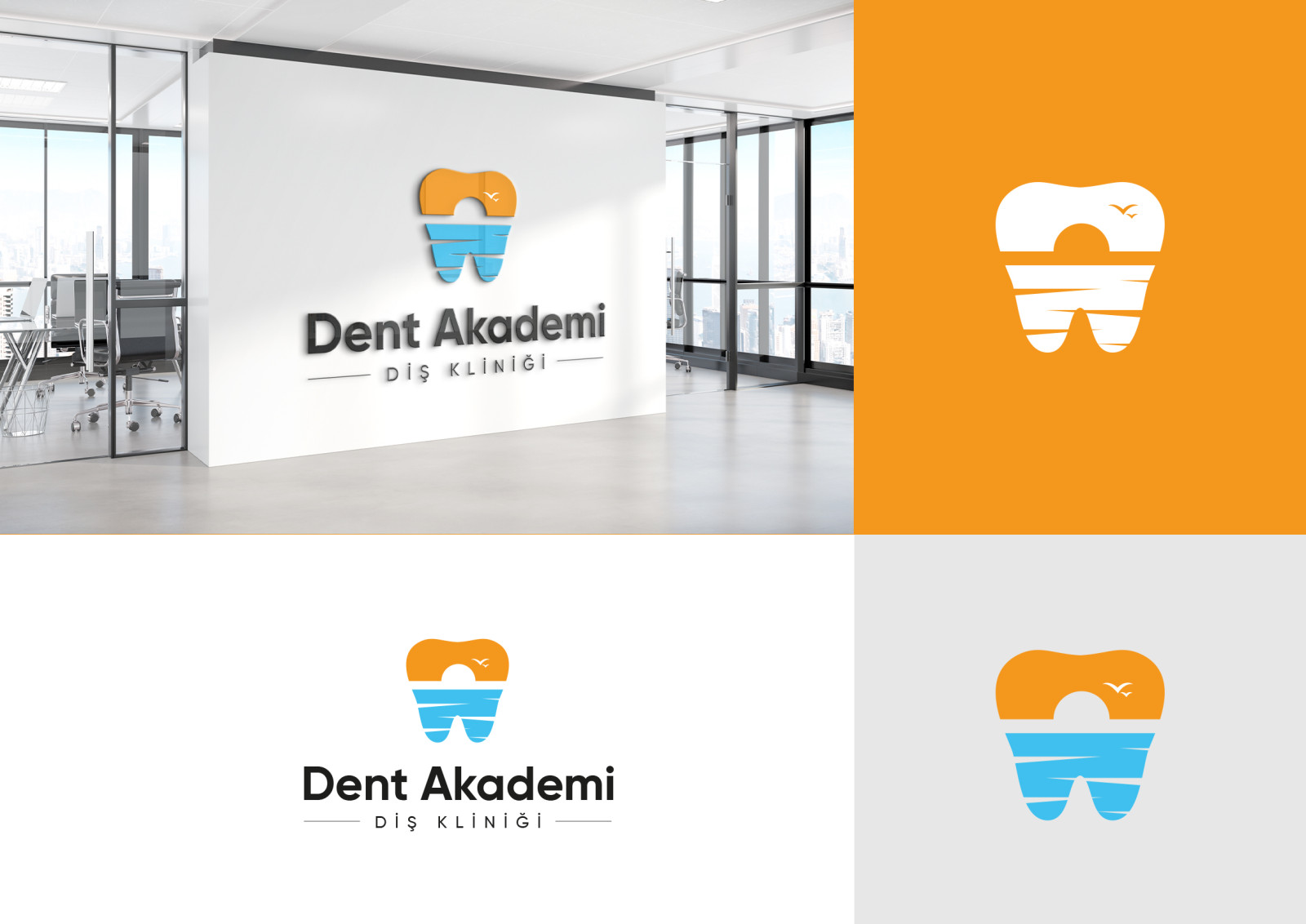 Tasarlayan tarzını yansıt-Mersin Dentakademi Diş Kliniği Logosu