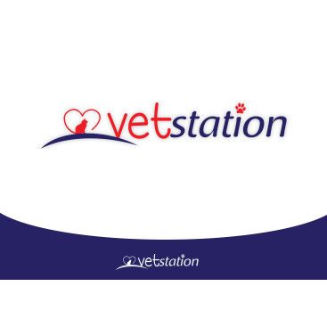 VET STATION VETERİNER KLİNİĞİ   LOGO  yarışmasına tasarımcı dream_design tarafından sunulan  tasarım 