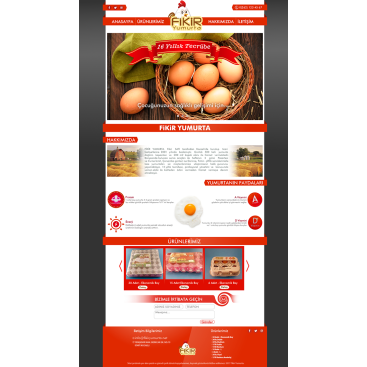 YUMURTA FİRMAMIZA WEB TASARIM yarışmasına tasarımcı ΛTLΛS™ tarafından sunulan  tasarım 