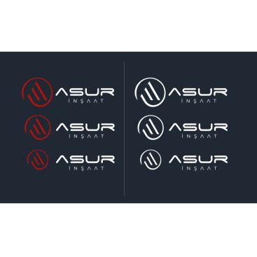 ASUR İNŞAAT İÇİN LOGO TASARIM yarışmasına tasarımcı kuzfe35 tarafından sunulan  tasarım 