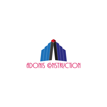 Adonis Construction Logo Tasarımı yarışmasına tasarımcı rldesigneo tarafından sunulan  tasarım 