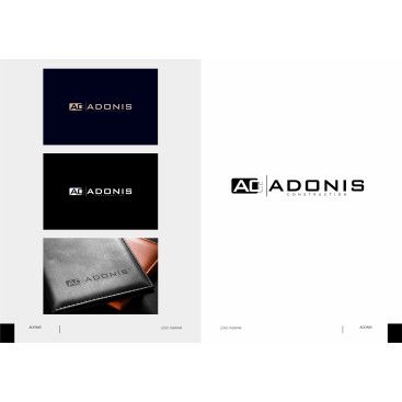 Adonis Construction Logo Tasarımı yarışmasına tasarımcı omerardicli tarafından sunulan  tasarım 
