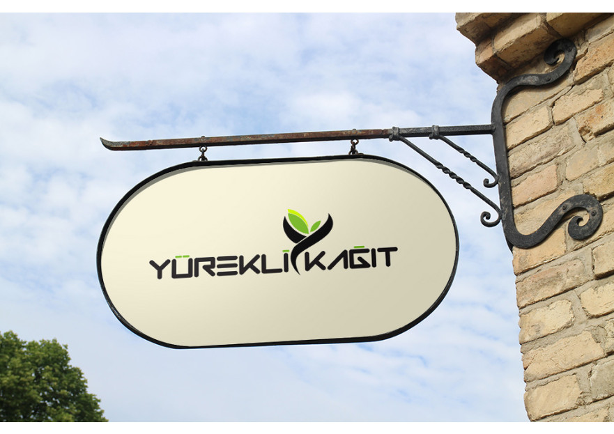 Yürekli Kağıt Yeni Logosunu Arıyor. yarışmasına tasarımcı ELORA DESIGN tarafından sunulan  tasarım 