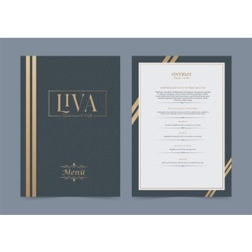 Restoran cafe tarzı menü tasarımı  yarışmasına tasarımcı yasemin esen tarafından sunulan  tasarım 