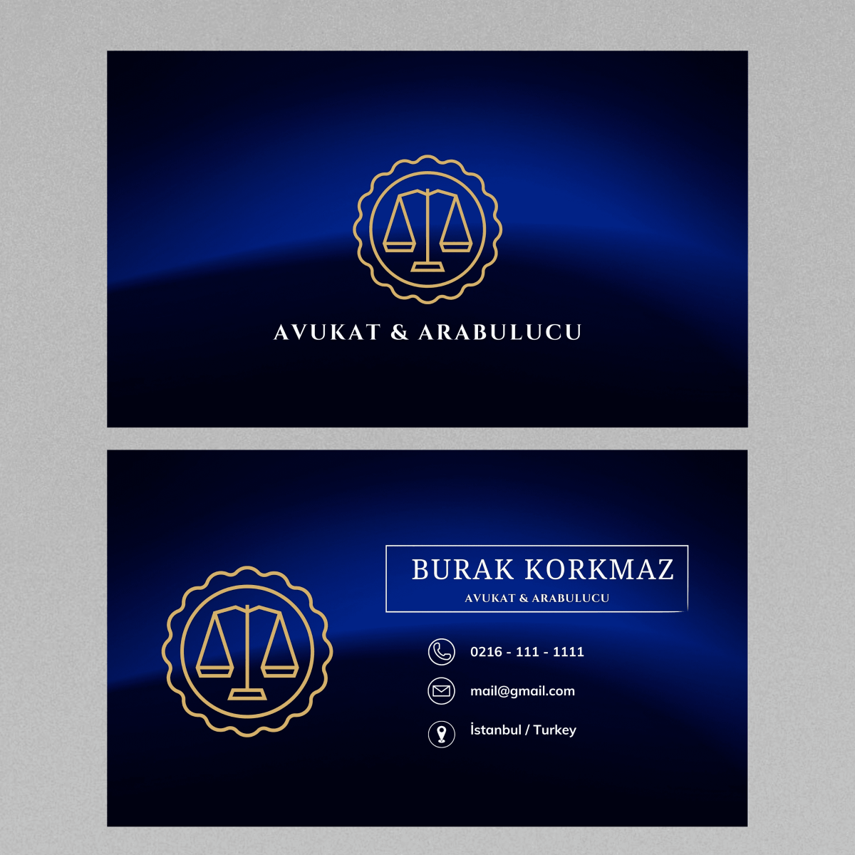 Tasarlayan merveozg-Avukat ve Arabulucu olarak çalışıyorum Logo ve Kartvizit