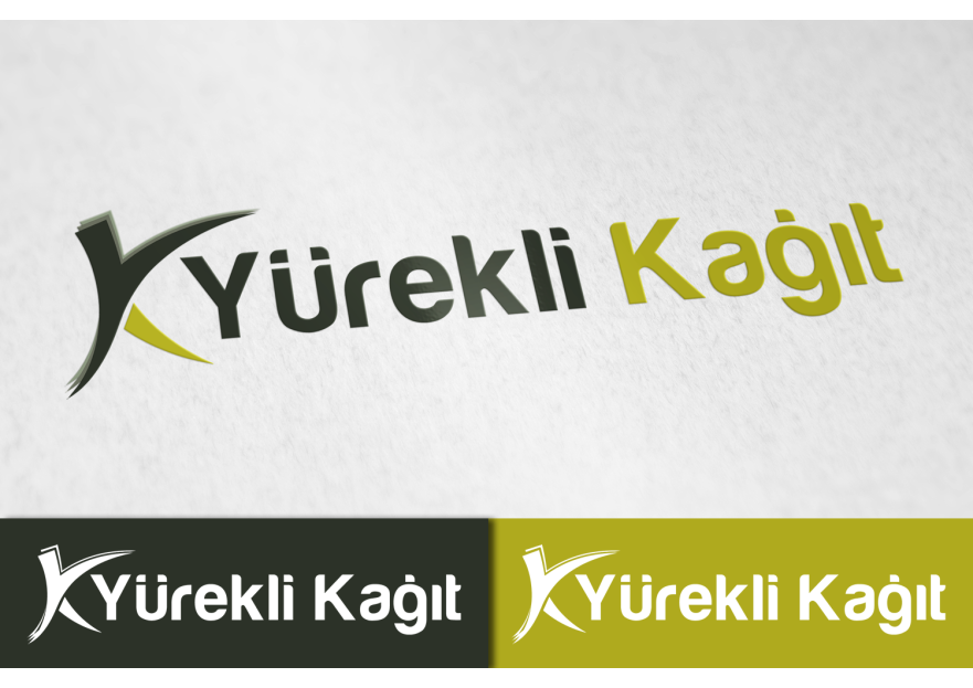 Yürekli Kağıt Yeni Logosunu Arıyor. yarışmasına tasarımcı fuzuli tarafından sunulan  tasarım 