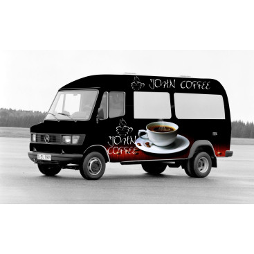 John Coffey Minibüs Giydirme yarışmasına tasarımcı barpek tarafından sunulan  tasarım 