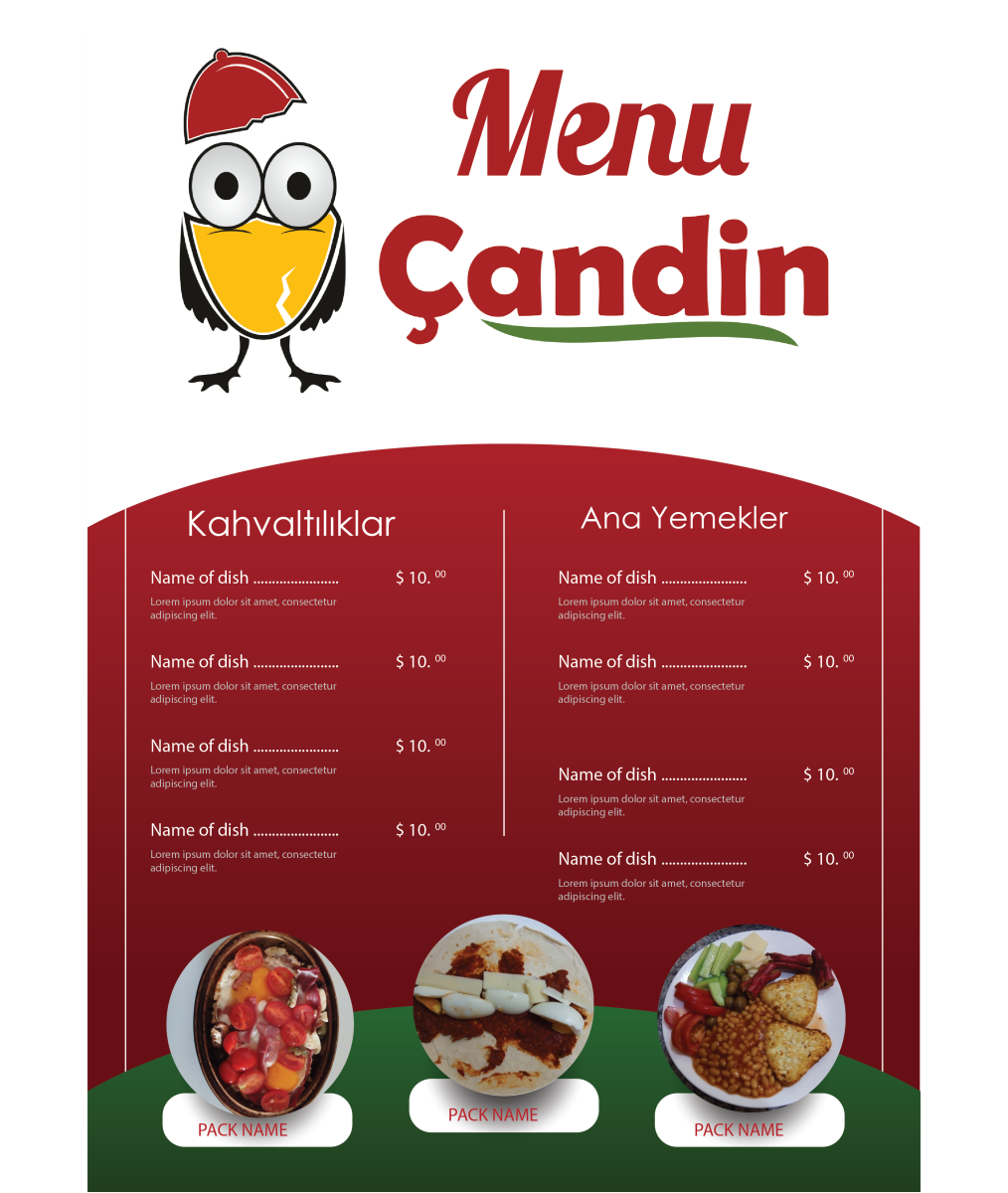 Tasarlayan Thomas Bewick-Yemek Menu Brosur
