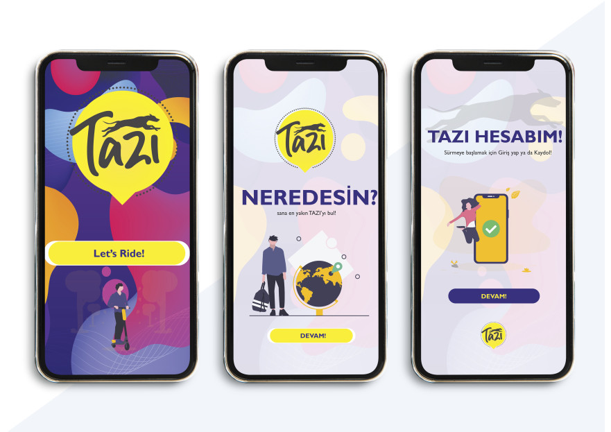 SCOOTER PAYLAŞIM SİSTEMİNE TASARIM yarışmasına tasarımcı YagmurKaraman tarafından sunulan  tasarım 