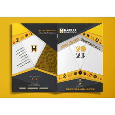 HAKKAR MAKİNA FİYAT LİSTESİ KAPAK SAYFA yarışmasına tasarımcı dasein'oe tarafından sunulan  tasarım 